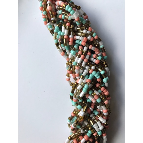 Braided Bead Women’s Multicolored 26 in Rope Necklace - Picture 4 of 7